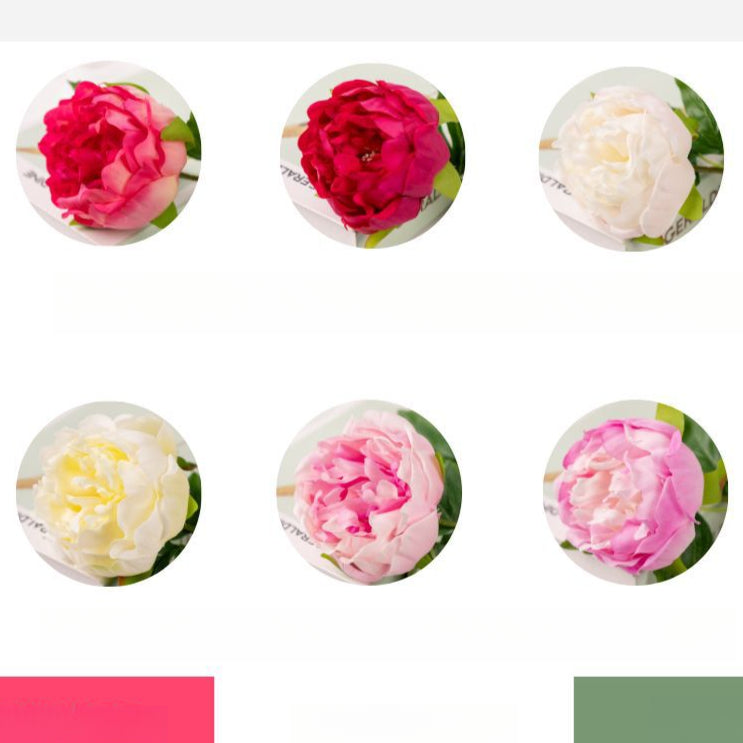 Peony, 1 head, MOQ 100 each color, real texture artificial flower, 3401P