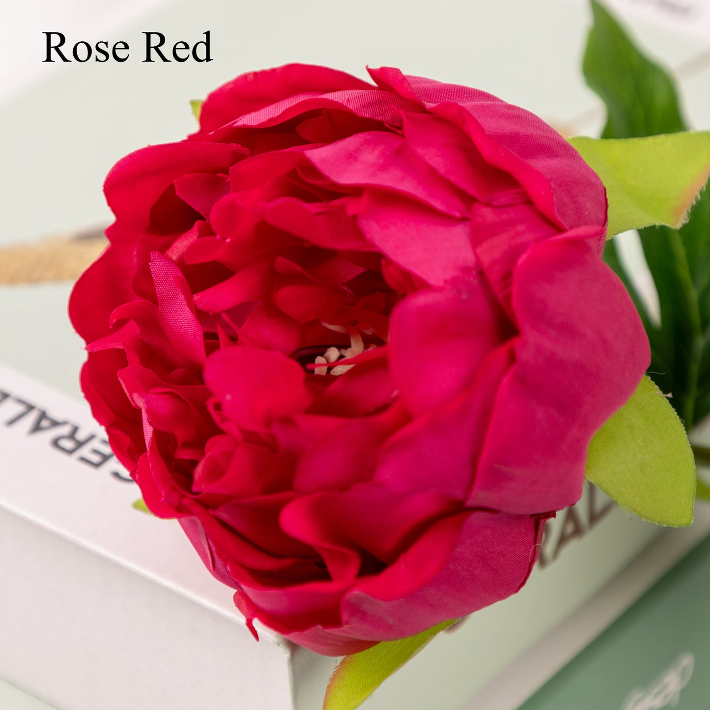 Peony, 1 head, MOQ 100 each color, real texture artificial flower, 3401P