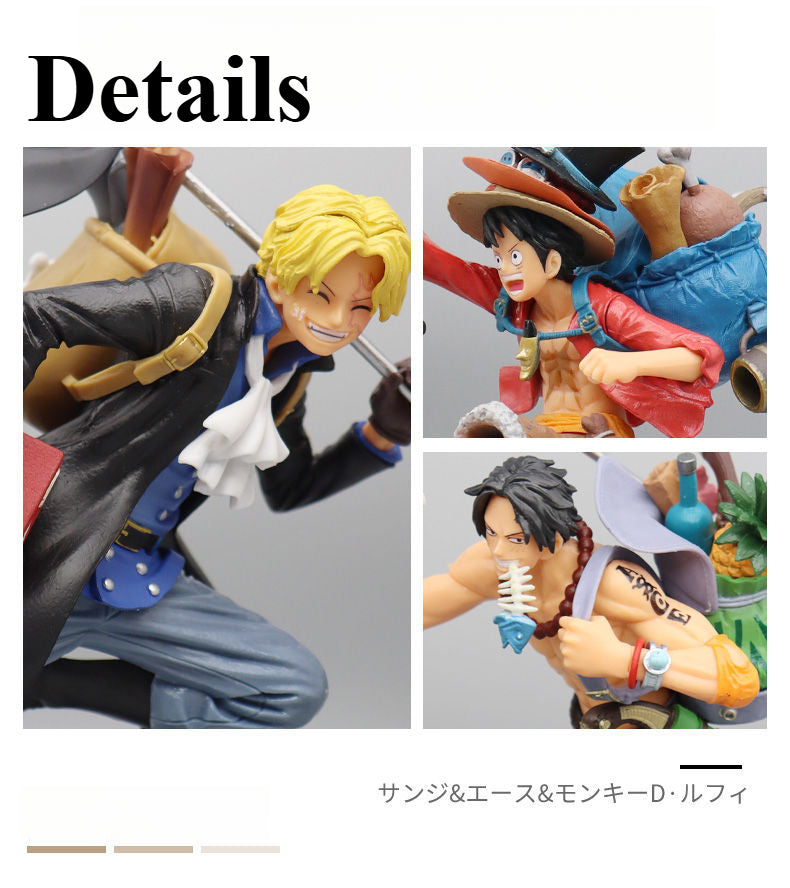 One Piece Figures / Running Brothers: Luffy, Sabo, and Ace 20cm Figure Set