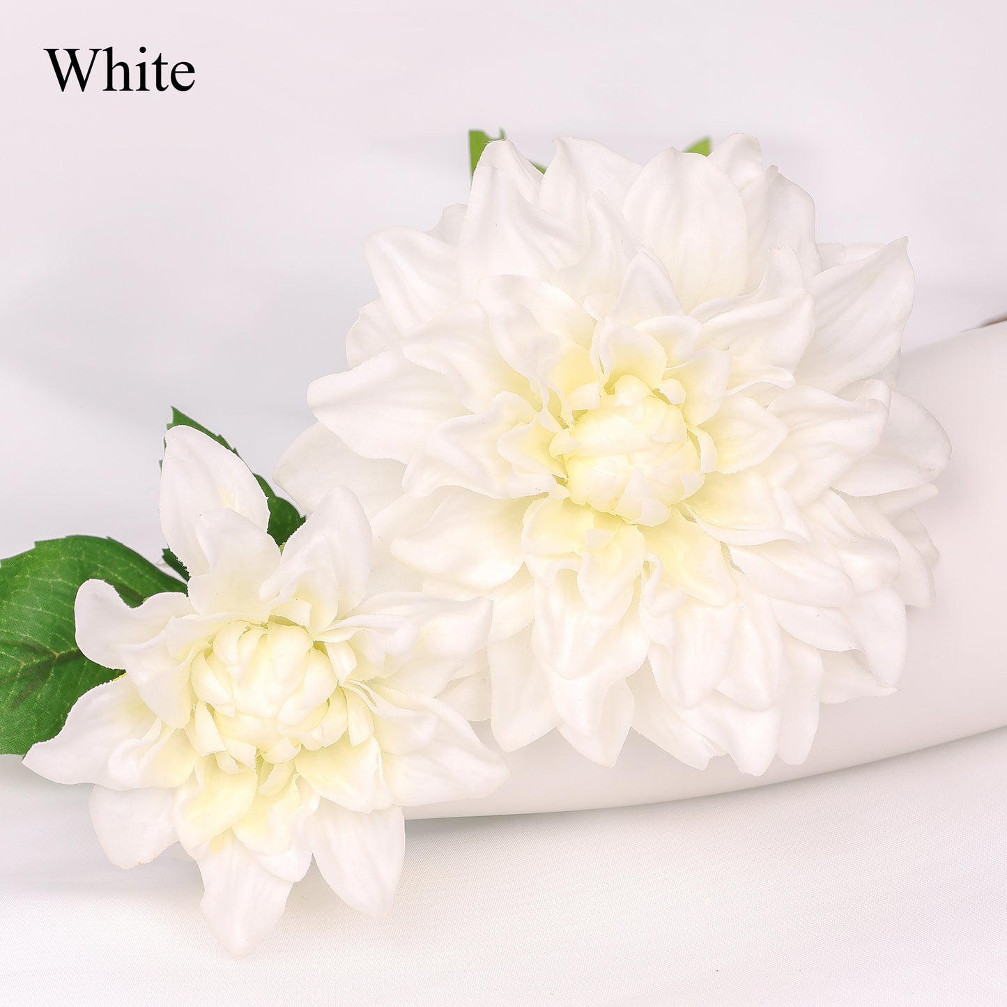 Dahlia pinnata, 2 heads, MQO 100 each color, real texture artificial flower, 502D