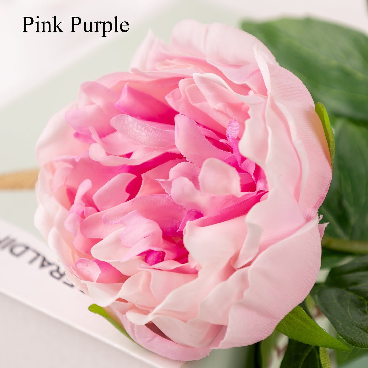 Peony, 1 head, MOQ 100 each color, real texture artificial flower, 3401P