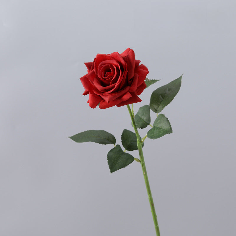 Concubine Rose, 1 head, real texture artificial flower, 23040502