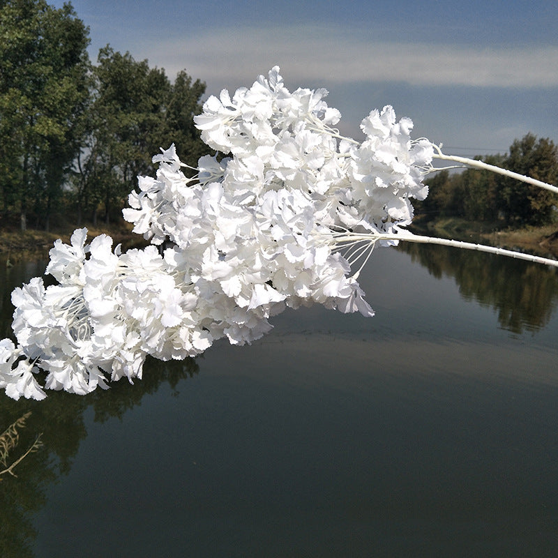 Cherry blossom, white stem snow, regular texture, 3268059