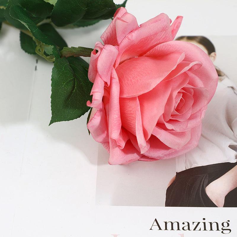 Autumn Rose, real texture artificial flower, 30249