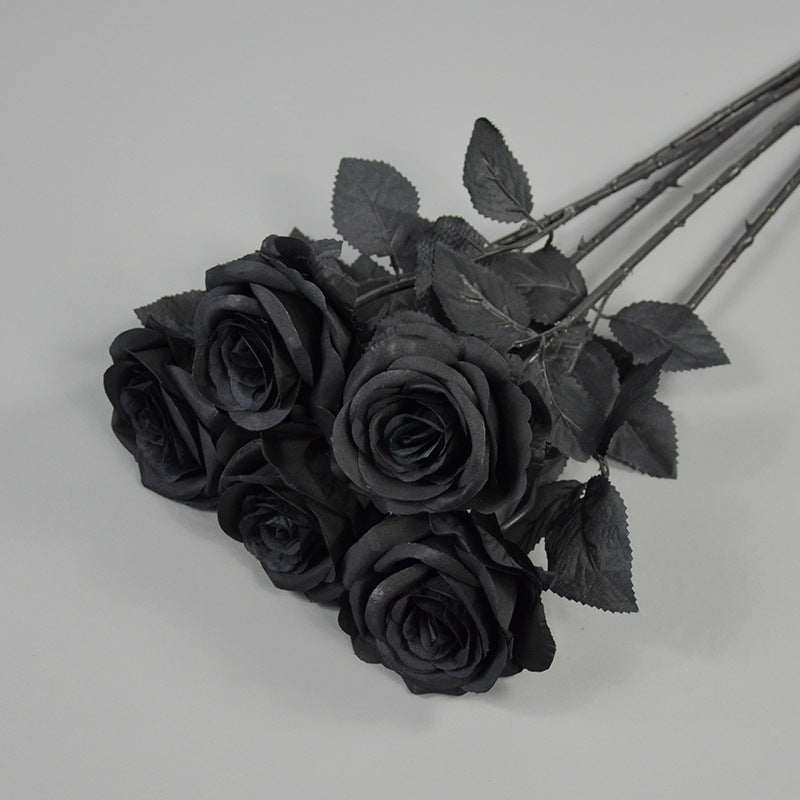 Special Rose, black golden silver rose, regular texture, 559432