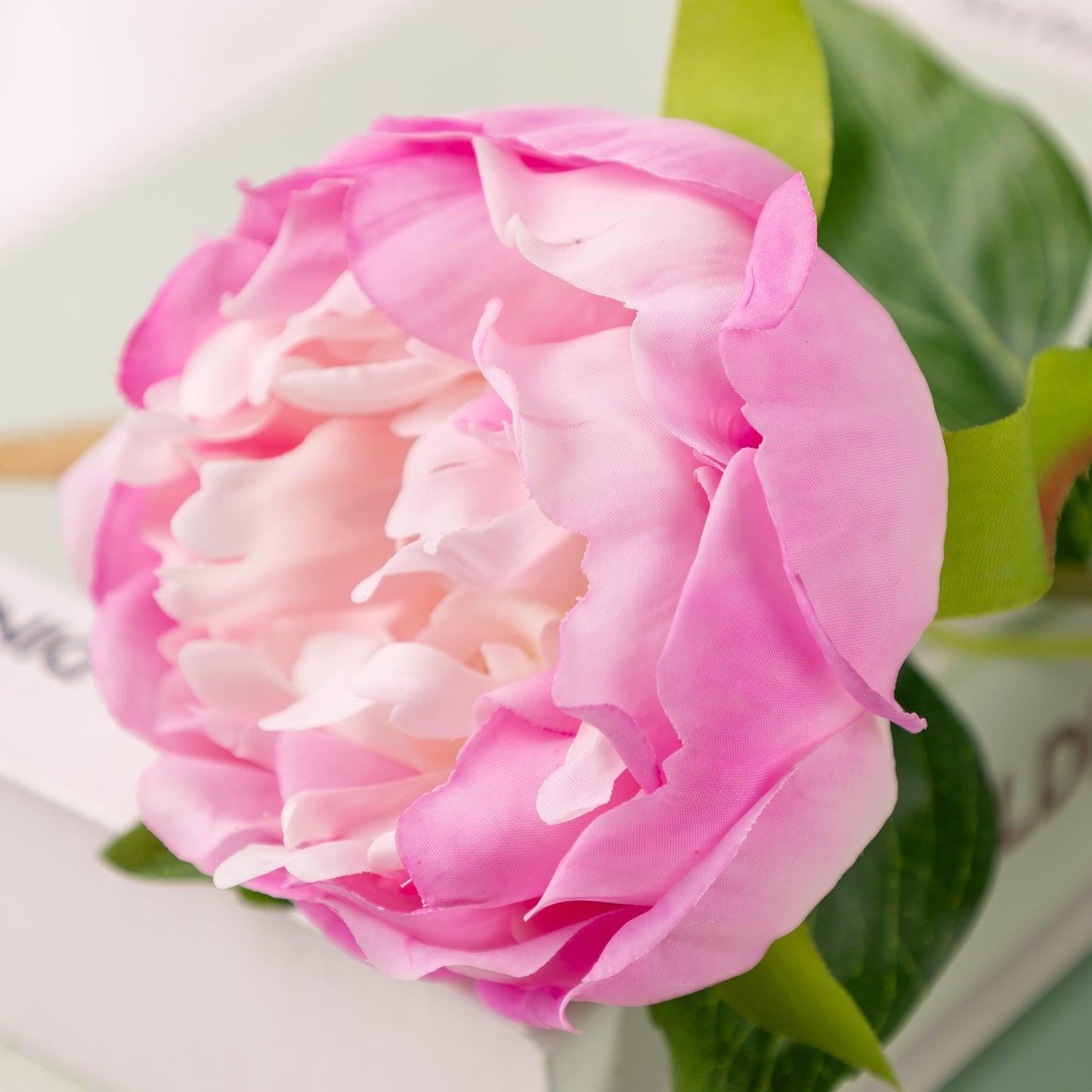 Peony, 1 head, MOQ 100 each color, real texture artificial flower, 3401P