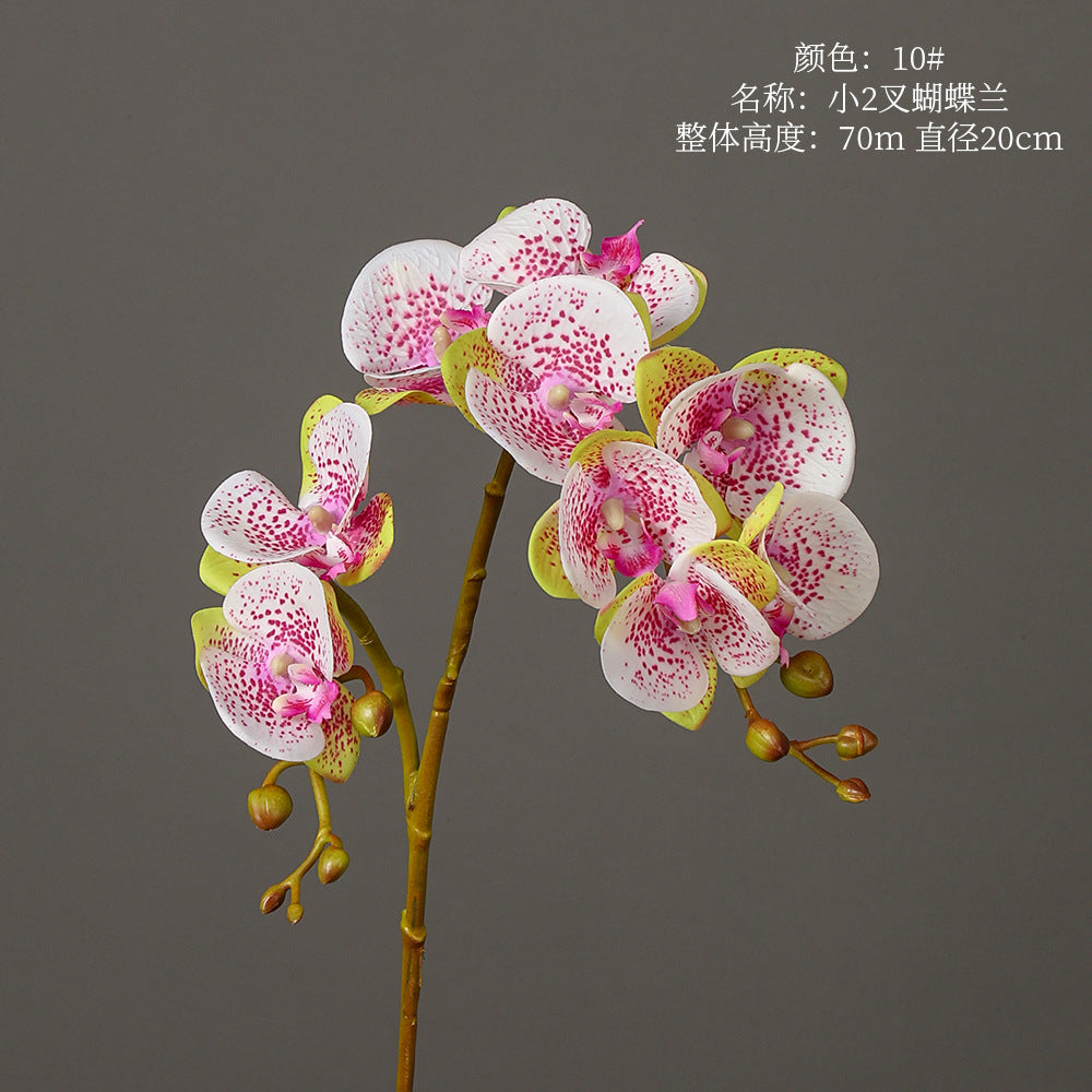 Phalaenopsis, 2 heads, real texture artificial flower, 22070402