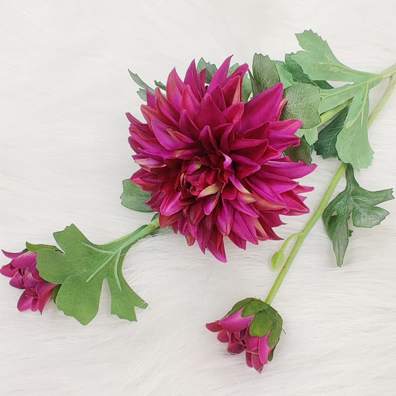 Dahlia, 3 heads, special texture, 55046