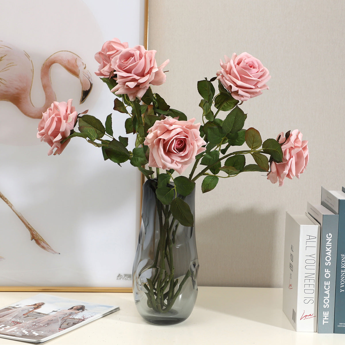 Autumn Rose, real texture artificial flower, 30249