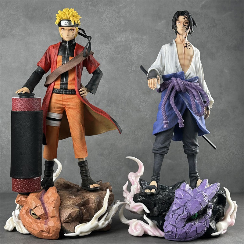 Sennin Naruto & Cursed Seal Sasuke / Naruto / 42cm Figure