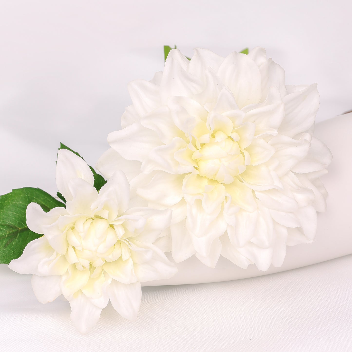 Dahlia pinnata, 2 heads, MQO 100 each color, real texture artificial flower, 502D