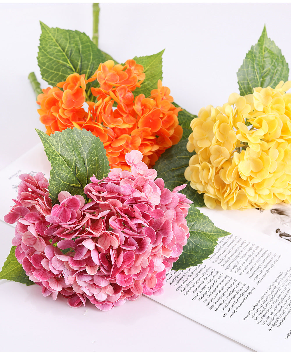 Hydrangea, medium, real texture artificial flower, 22071501