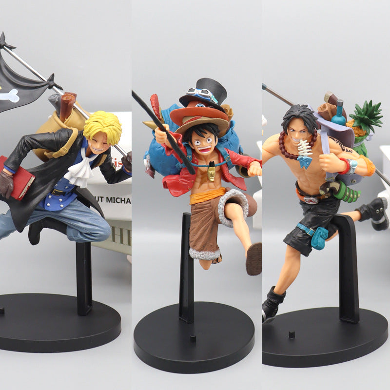One Piece Figures / Running Brothers: Luffy, Sabo, and Ace 20cm Figure Set