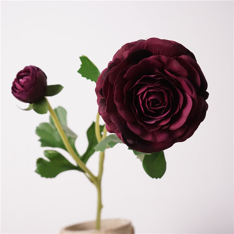 Ranunculus, real texture artificial flower, 48276