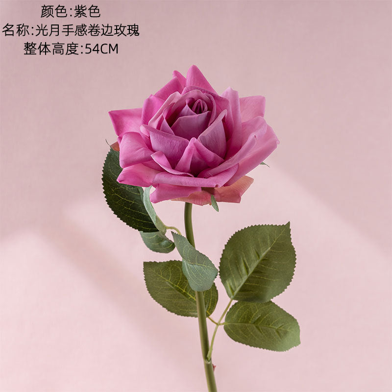 Rose, with spikes, real texture artificial flower, 60003