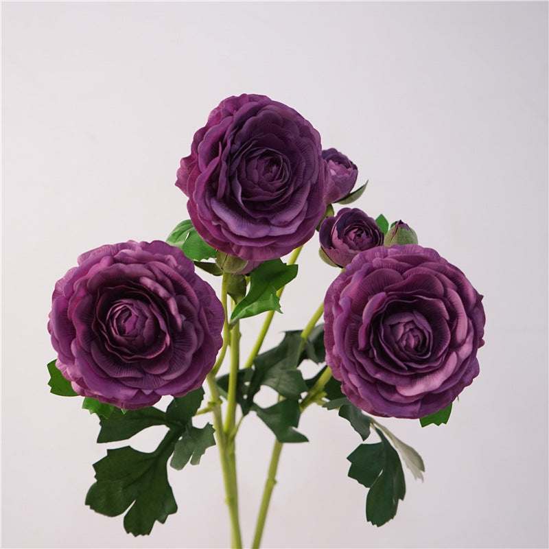 Ranunculus, real texture artificial flower, 48276