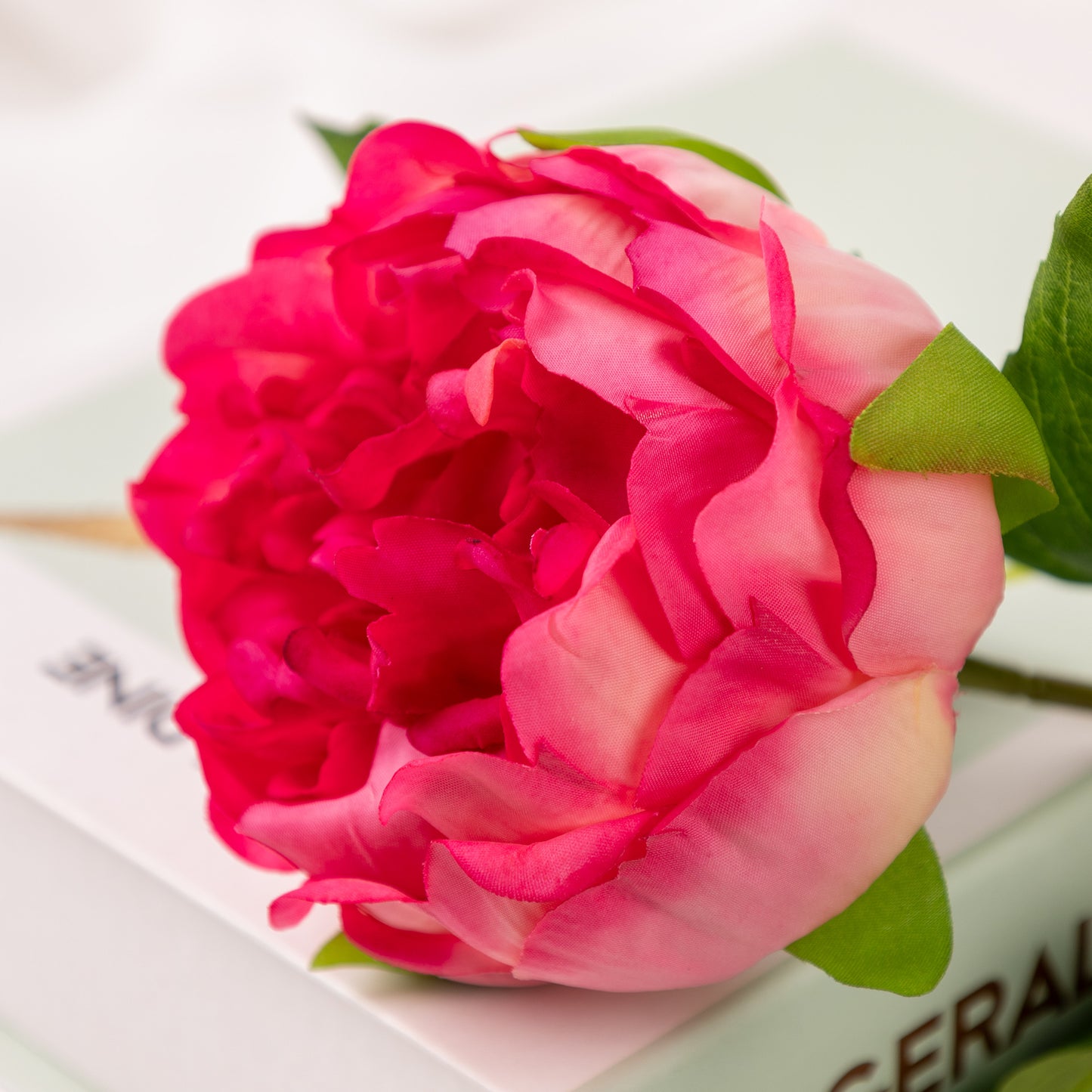 Peony, 1 head, MOQ 100 each color, real texture artificial flower, 3401P