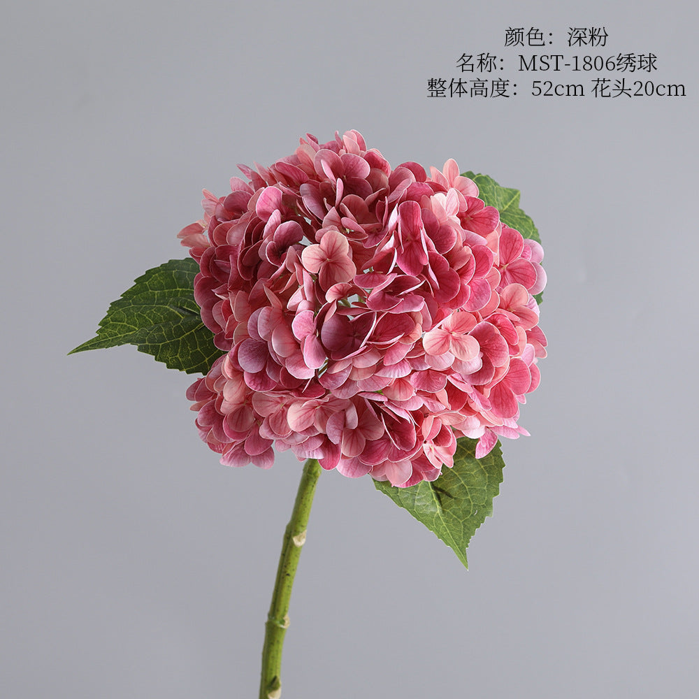 Hydrangea, medium, real texture artificial flower, 22071501
