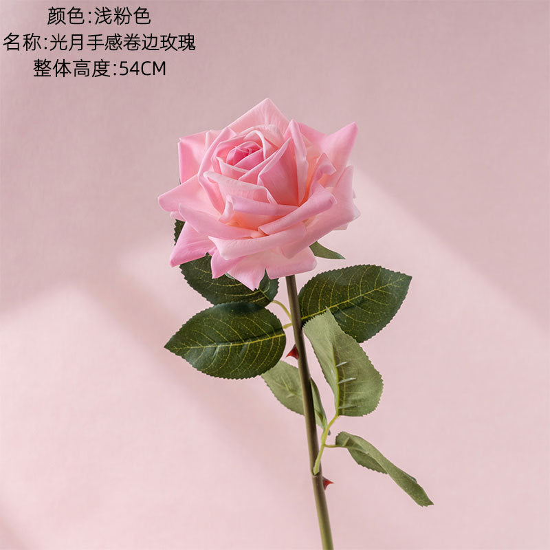 Rose, with spikes, real texture artificial flower, 60003