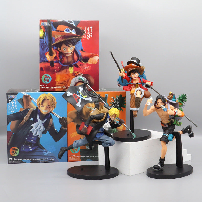 One Piece Figures / Running Brothers: Luffy, Sabo, and Ace 20cm Figure Set