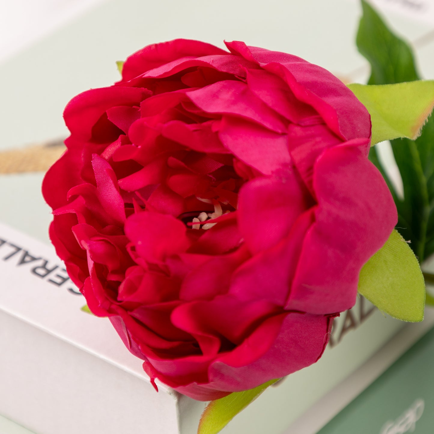 Peony, 1 head, MOQ 100 each color, real texture artificial flower, 3401P