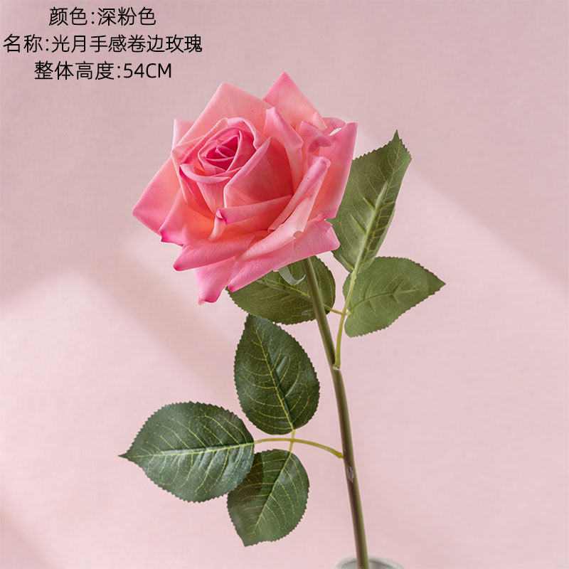 Rose, with spikes, real texture artificial flower, 60003