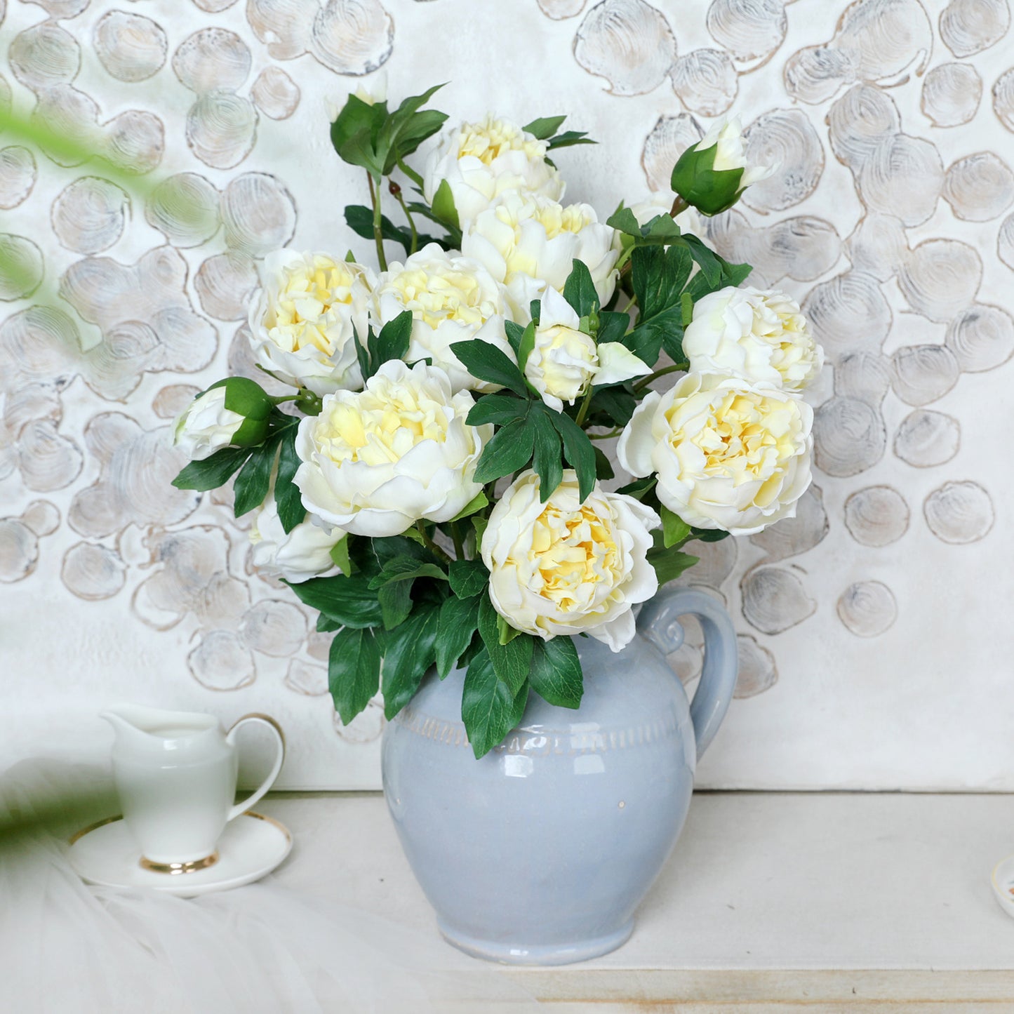 Peony, 3 heads, MOQ 100 each color, real texture artificial flower, 3403P