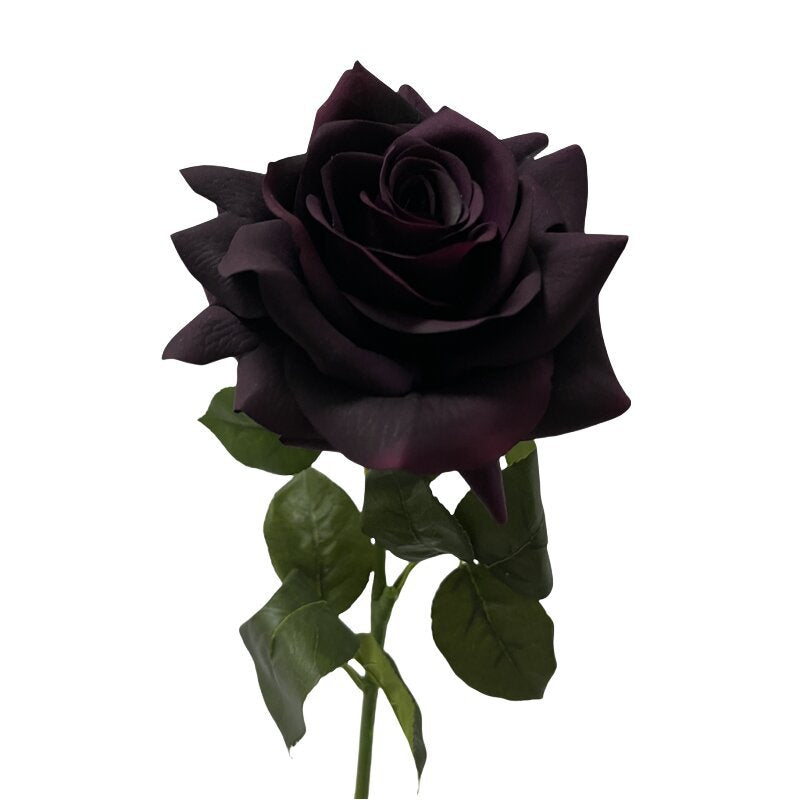 Rose, dark colors rose, deep color rose, real texture artificial flower, 519784