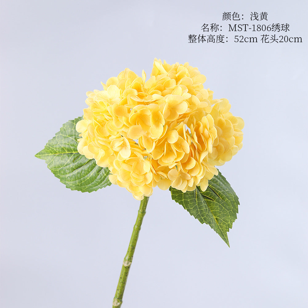 Hydrangea, medium, real texture artificial flower, 22071501