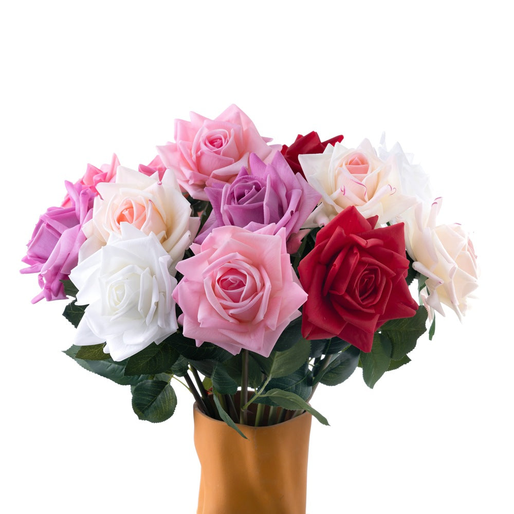 Rose, with spikes, real texture artificial flower, 60003