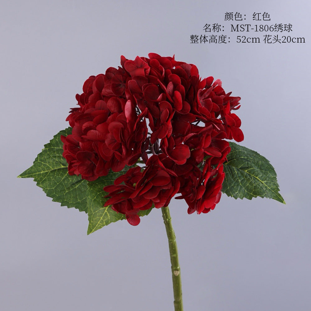 Hydrangea, medium, real texture artificial flower, 22071501