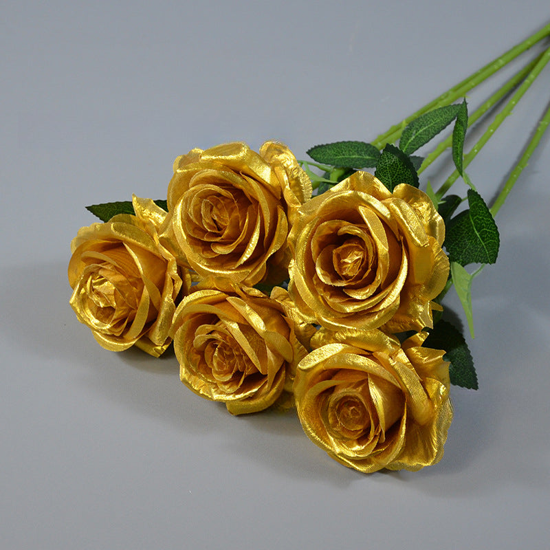 Special Rose, black golden silver rose, regular texture, 559432