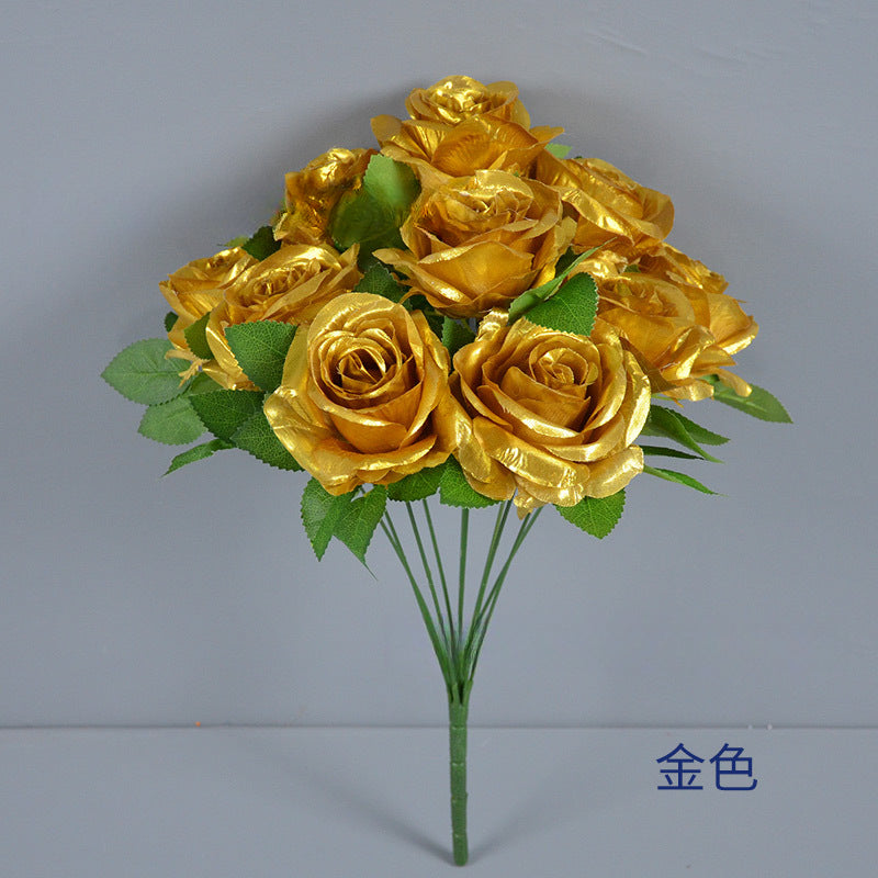 Special Rose, black golden silver rose, regular texture, 559432