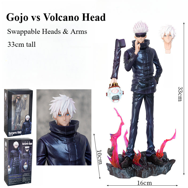 Gojo vs. Volcano Head Figure / Jujutsu Kaisen(JJK) Figure / Swappable Heads & Arms