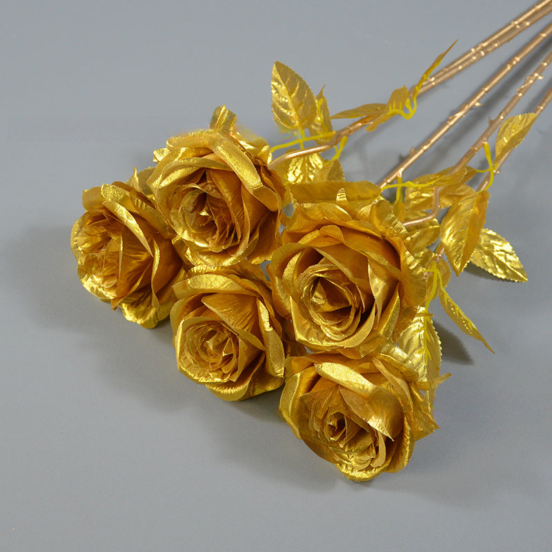 Special Rose, black golden silver rose, regular texture, 559432