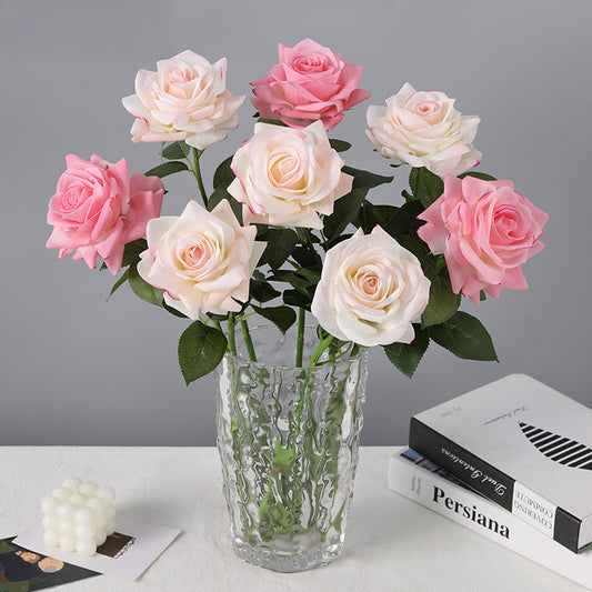 Concubine Rose, 1 head, real texture artificial flower, 23040502