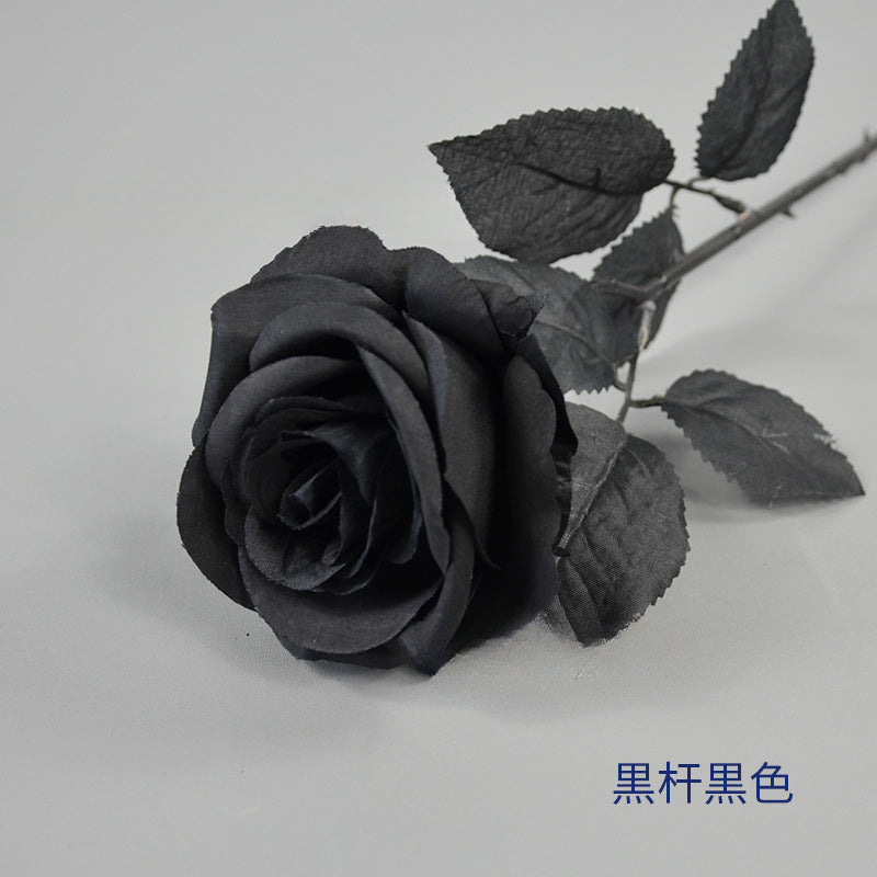 Special Rose, black golden silver rose, regular texture, 559432
