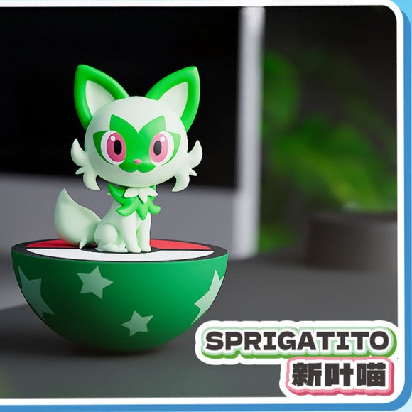 Pokémon Tumbler Figures Set / Pikachu, Gengar, Sylveon, Sprigatito, Quaxly, and Fuecoco!