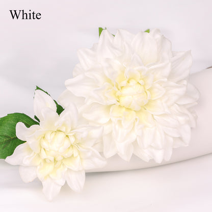 Dahlia pinnata, 2 heads, MQO 100 each color, real texture artificial flower, 502D