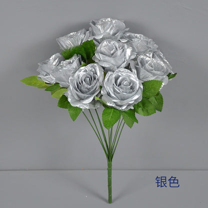 Special Rose, black golden silver rose, regular texture, 559432
