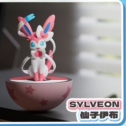 Pokémon Tumbler Figures Set / Pikachu, Gengar, Sylveon, Sprigatito, Quaxly, and Fuecoco!