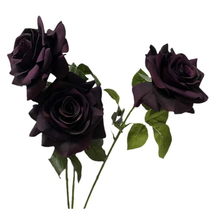 Rose, dark colors rose, deep color rose, real texture artificial flower, 519784