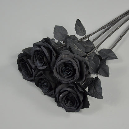 Special Rose, black golden silver rose, regular texture, 559432