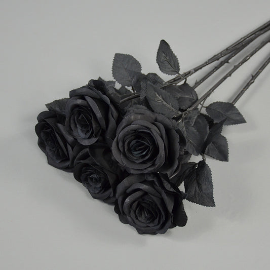 Special Rose, black golden silver rose, regular texture, 559432