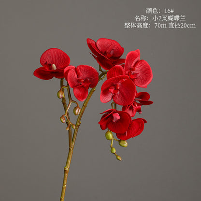 Phalaenopsis, 2 heads, real texture artificial flower, 22070402