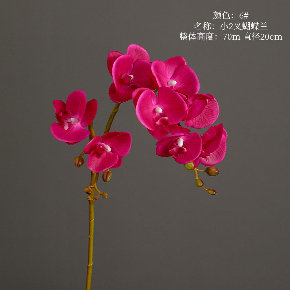 Phalaenopsis, 2 heads, real texture artificial flower, 22070402