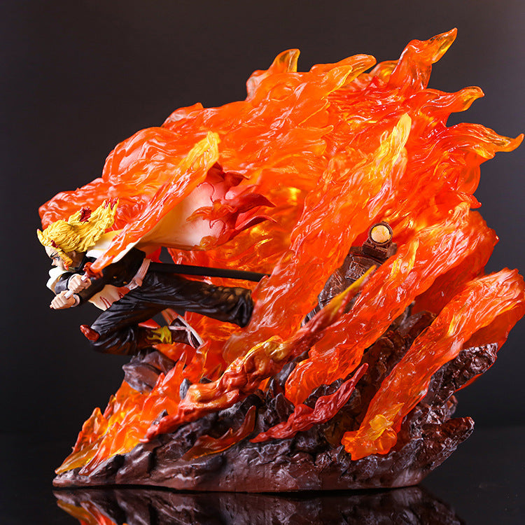 Flame Hashira Rengoku Figure / Demon Slayer / 27cm LED Light-up Figure