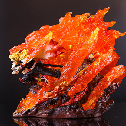 Flame Hashira Rengoku Figure / Demon Slayer / 27cm LED Light-up Figure