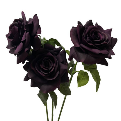 Rose, dark colors rose, deep color rose, real texture artificial flower, 519784