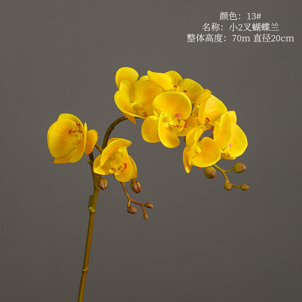 Phalaenopsis, 2 heads, real texture artificial flower, 22070402